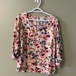 LC Lauren Conrad Floral Blouse